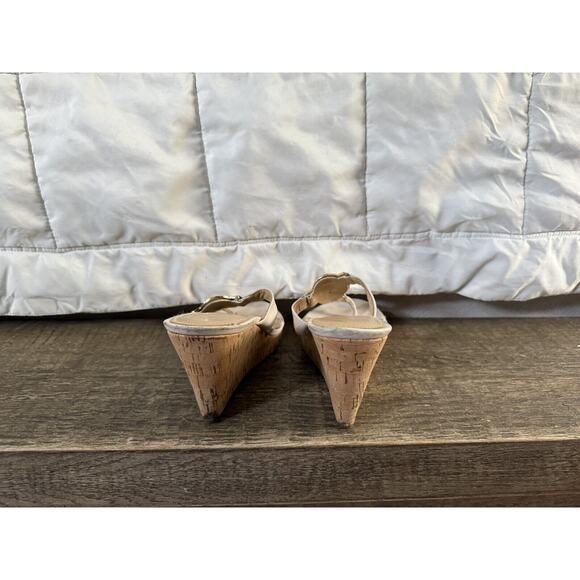 Michael Kors Cork Wedge Thong Sandals Women's size 7.5 - Picture 3 of 5